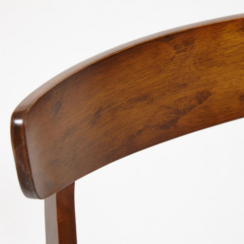 CT 8804 Стул Rabat с мягким сиденьем, дерево гевея, 52,5*46,5*78см, Тёмный Дуб, ткань бежевая (FG22616-16)