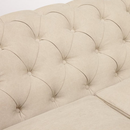 Диван-трансформер Secret De Maison Chesterfield (mod. 5137-40B), дерево береза, ткань: хлопок, 183х99х77см, бежевый / AJ808-18