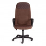 Кресло ADVANCE, флок/кож/зам , коричневый, 6/36-36