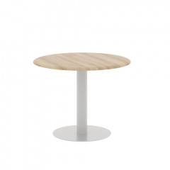 Конференц стол WCT 110 Бук Тиара/Алюминий D1000х754 WAVE