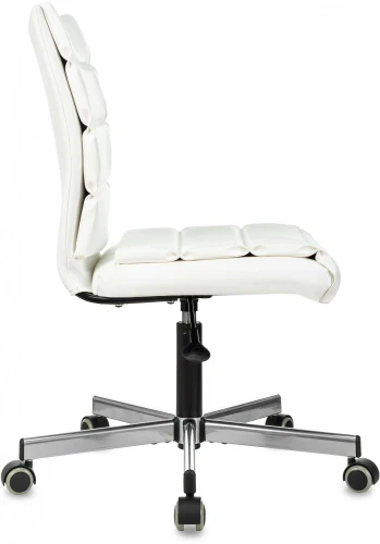 Кресло Бюрократ CH-320M белый эко.кожа крестов. металл черный пластик черный