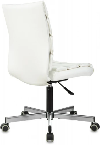 Кресло Бюрократ CH-320M белый эко.кожа крестов. металл черный пластик черный