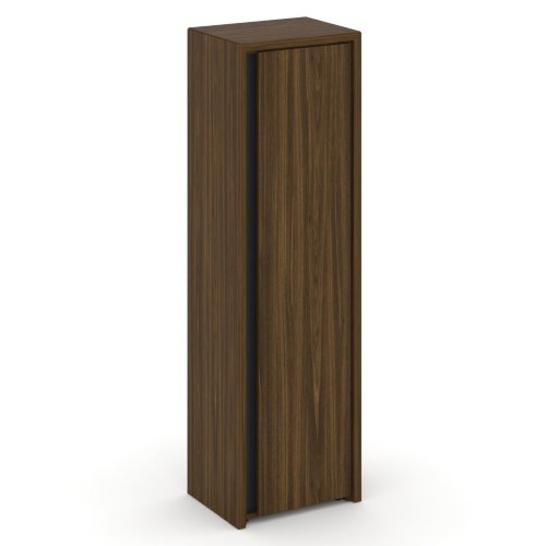 Corner Шкаф высокий узкий правый (высокий фасад ЛДСП) COR.SU-1.9 (R) Орех лоренцо/Графит 600*450*2000