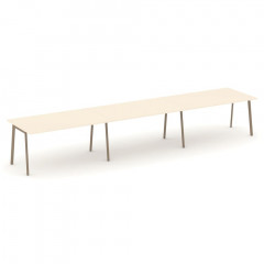 Estetica Стол переговорный ES.PRG-3.4-P Сатин/Латте металл 4740*980*750