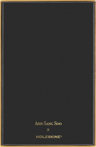 Блокнот Moleskine LIMITED EDITION YEAR OF THE DRAGON LECNYDRAGONQP060AS Large 130х210мм обложка текстиль 176стр. линейка подар.кор. золотистый Ahn Sang Soo