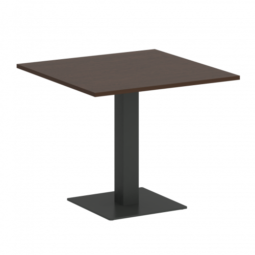 Home Office Стол квадратный VR.SP-5-90.2 Венге/Антрацит металл 900*900*750