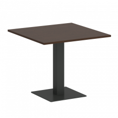 Home Office Стол квадратный VR.SP-5-90.2 Венге/Антрацит металл 900*900*750