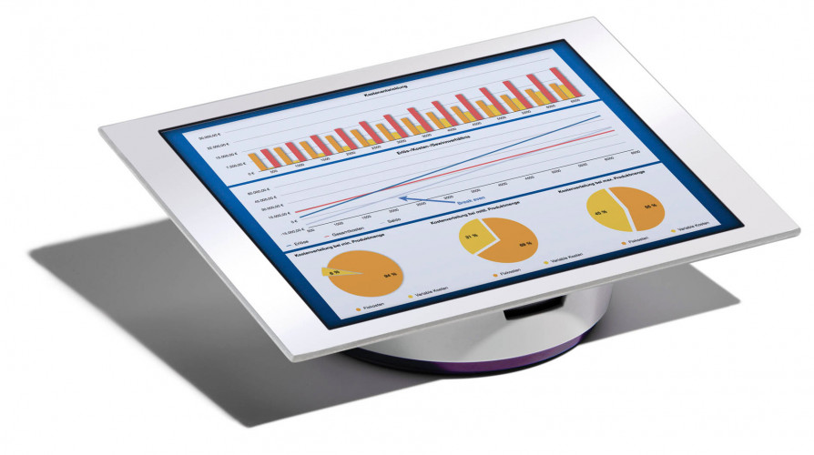 Подставка Durable 7611-12 Varicolor для планшета серый/фиолетовый