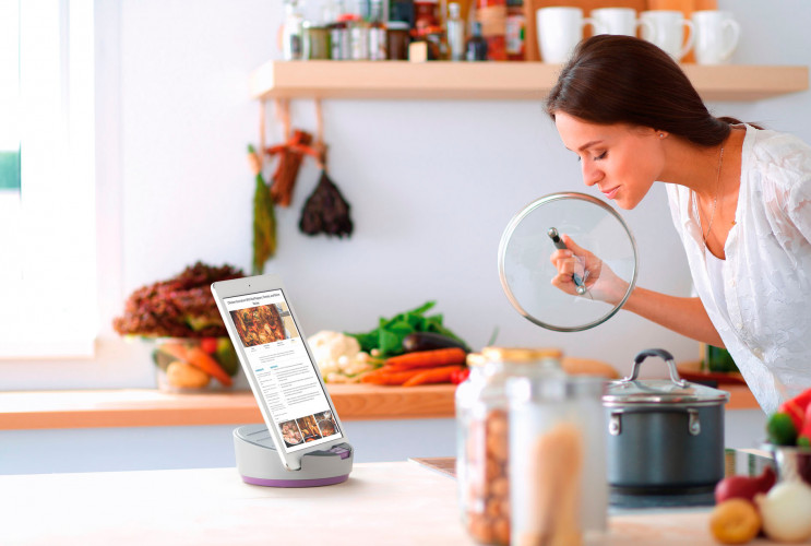 Подставка Durable 7611-12 Varicolor для планшета серый/фиолетовый