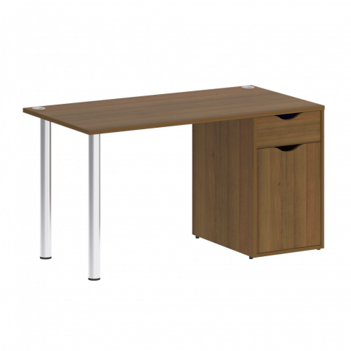 Home Office Стол письменный VR.SP-3-138.1 Орех/Хром опоры 1380*720*750