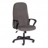 Кресло ADVANCE, флок/кож/зам , серый/металлик, 29/C 36