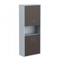 Шкаф с двумя комплектами глухих малых дверей СТ-1.5 Венге Магия/Металлик 770*365*1975 IMAGO