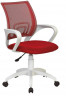 Кресло Бюрократ CH W696 красный TW-35N сиденье красный TW-97N сетка/ткань крестов. пластик пластик белый