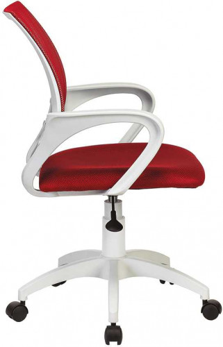 Кресло Бюрократ CH W696 красный TW-35N сиденье красный TW-97N сетка/ткань крестов. пластик пластик белый