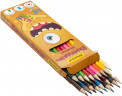 Карандаши цв. Silwerhof Монстрики 2.8мм шестигран. дерево ассорти 18цв. коробка/европод.