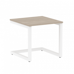 Home Office Стол журнальный VR.SP-2-58.G Дуб аттик/Белый металл 580*600*550