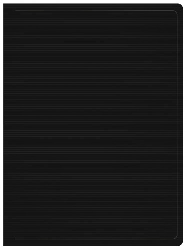 Папка с 80 прозр.вклад. Бюрократ DeLuxe DLVBOX80BLCK A4 пластик 0.7мм черный в коробе