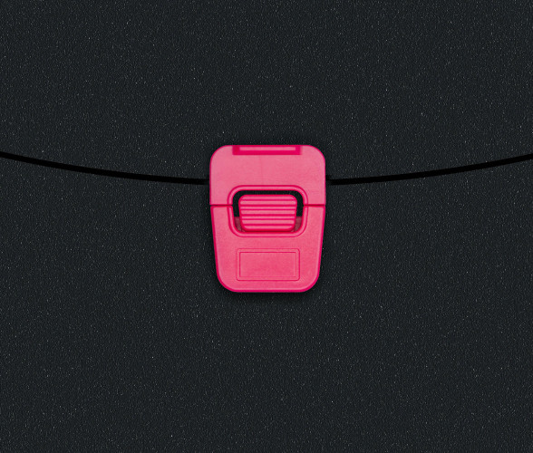 Портфель Бюрократ Black Opal BLPP01PINK 1 отдел. A4 пластик 0.7мм черный/розовый