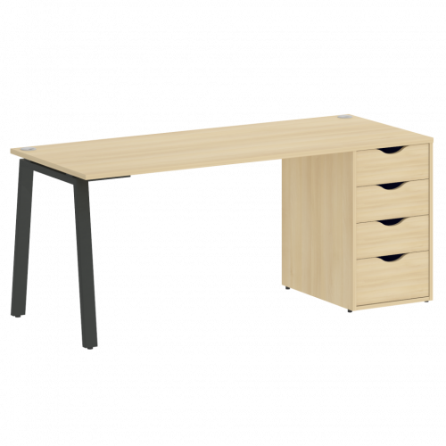 Home Office Стол письменный VR.SP-3-178.4.A Акация/Антрацит металл 1780*720*750