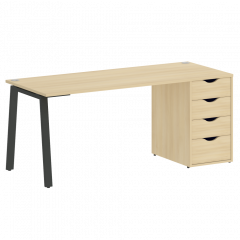 Home Office Стол письменный VR.SP-3-178.4.A Акация/Антрацит металл 1780*720*750