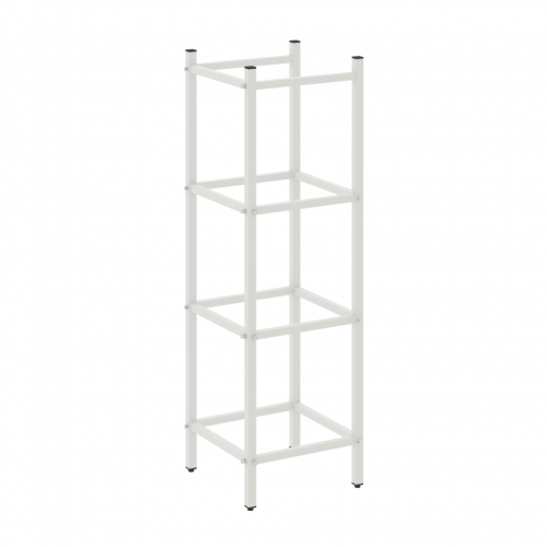 Loft Угловой проходной переходной модуль VR.L-SL.UPK-3.3.2 Белый металл 446*446*1458