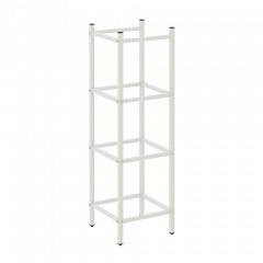 Loft Угловой проходной переходной модуль VR.L-SL.UPK-3.3.2 Белый металл 446*446*1458