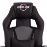 Кресло DRIVER (22), кож/зам/ткань, черный/серый, 36-6/TW-12