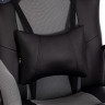 Кресло DRIVER (22), кож/зам/ткань, черный/серый, 36-6/TW-12