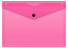 Конверт на кнопке Бюрократ Double Neon DNEPK804A5PINK A5 гориз. пластик 0.15мм розовый