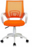 Кресло Бюрократ CH W696 оранжевый TW-38-3 сиденье оранжевый TW-96-1 сетка/ткань крестов. пластик пластик белый