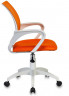 Кресло Бюрократ CH W696 оранжевый TW-38-3 сиденье оранжевый TW-96-1 сетка/ткань крестов. пластик пластик белый
