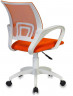 Кресло Бюрократ CH W696 оранжевый TW-38-3 сиденье оранжевый TW-96-1 сетка/ткань крестов. пластик пластик белый
