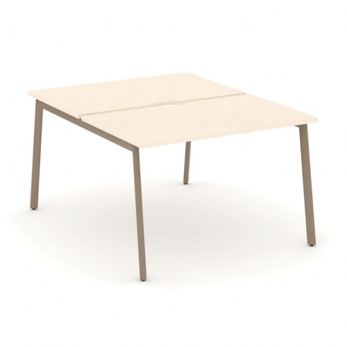 Estetica Рабочая станция на 2 места ES.D.RS-2.2-VP Сатин/Латте металл 1180*1500*750