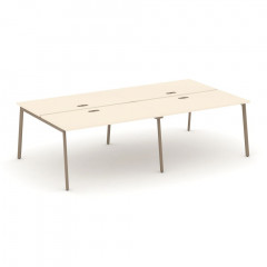 Estetica Рабочая станция на 4 места ES.D.RS-4.3-LP Сатин/Латте металл 2760*1500*750