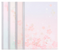 Тетрадь Deli SAKURA WA540 A5 40л линейка ассорти