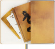 Блокнот Moleskine LIMITED EDITION YEAR OF THE DRAGON LECNYDRAGQP060ASNB Large 130х210мм обложка текстиль 176стр. линейка золотистый Ahn Sang Soo