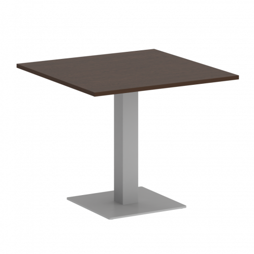 Home Office Стол квадратный VR.SP-5-90.2 Венге/Серый металл 900*900*750
