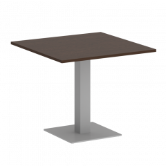 Home Office Стол квадратный VR.SP-5-90.2 Венге/Серый металл 900*900*750