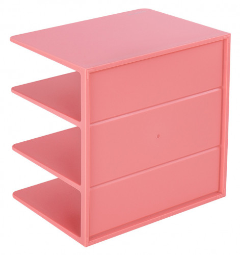 Подставка-ограничитель для книг Deli ENS006PINK Nusign 162x162x122мм розовый