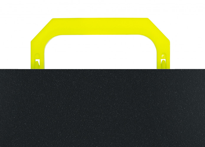 Портфель Бюрократ Black Opal BLPP01YEL 1 отдел. A4 пластик 0.7мм черный/желтый