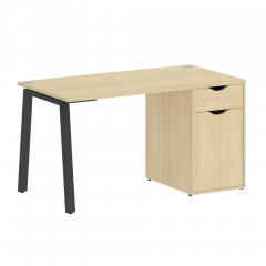 Home Office Стол письменный VR.SP-3-138.1.A Акация/Антрацит металл 1380*720*750