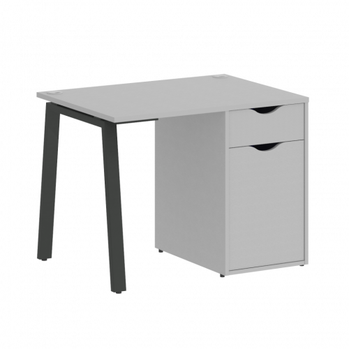 Home Office Стол письменный VR.SP-3-98.1.A Серый/Антрацит металл 980*720*750