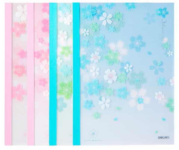 Тетрадь Deli SAKURA WPA540 A5 40л линейка ассорти