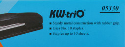 Степлер Kw-Trio 05330d/gray Trio N10 (10листов) темно-серый 100скоб