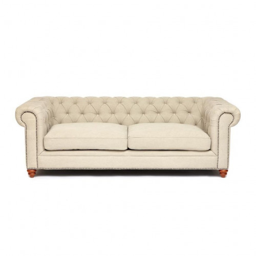 Диван-трансформер Secret De Maison Chesterfield (mod. 5137-60B), дерево береза, ткань: хлопок, 240*96*76см, бежевый / AJ808-05