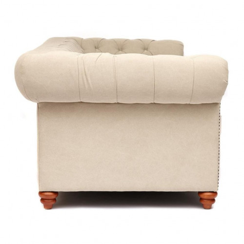 Диван-трансформер Secret De Maison Chesterfield (mod. 5137-60B), дерево береза, ткань: хлопок, 240*96*76см, бежевый / AJ808-05