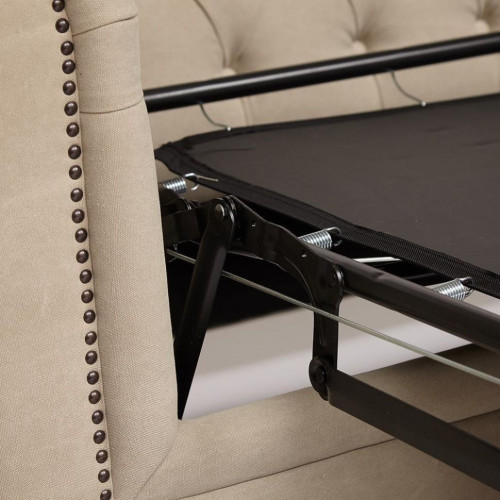 Диван-трансформер Secret De Maison Chesterfield (mod. 5137-60B), дерево береза, ткань: хлопок, 240*96*76см, бежевый / AJ808-05