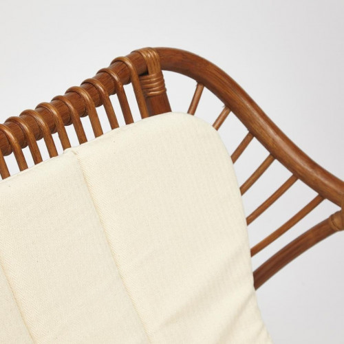 Комплект для отдыха SONOMA ( стол круглый (со стеклом)+2 кресла+диван ) /с подушками/, ротанг, кр:63х69х79см, дв:112х69х79см, ст:D50х56,5см, coco brown (коричневый кокос)