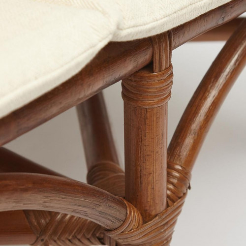 Комплект для отдыха SONOMA ( стол круглый (со стеклом)+2 кресла+диван ) /с подушками/, ротанг, кр:63х69х79см, дв:112х69х79см, ст:D50х56,5см, coco brown (коричневый кокос)