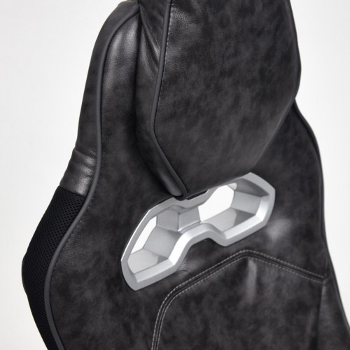 Кресло ARENA, кож/зам, серый/черный, 2 tone серый/карбон черный